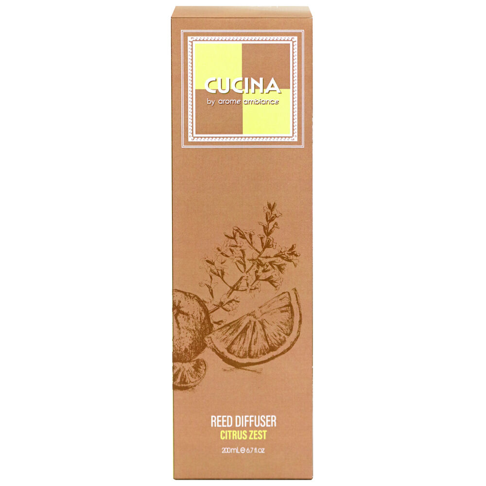 Arome Ambiance 200mL Cucuna Diffuser Citrus Zest Fragrance Oil w/ 8 Reeds — image 2