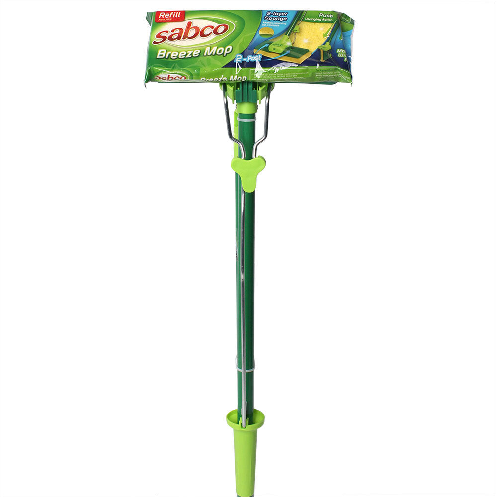 Sabco Space Saver Breeze Standing Mop 2 Layers Sponge Water Soak Indoor Cleaning — image 2