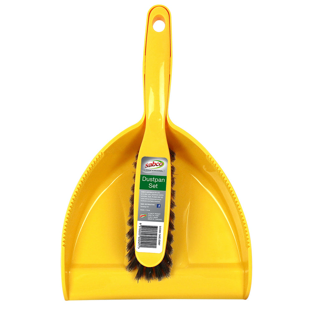 Sabco Professional Dustpan Set Yellow Home/Kitchen/Bathroom Cleaning/Dusting — image 2