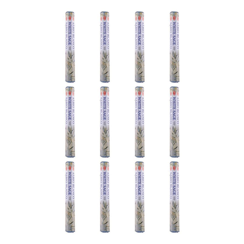Hem 20pc HEM Hexa White Sage Scent Incense Sticks Meditation Fragrance (12 Pack)