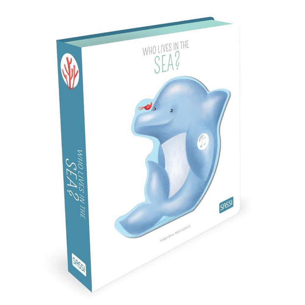 Sassi Sound Book Kids/Children Fun Learning/Reading Who Lives in the Sea 2y+