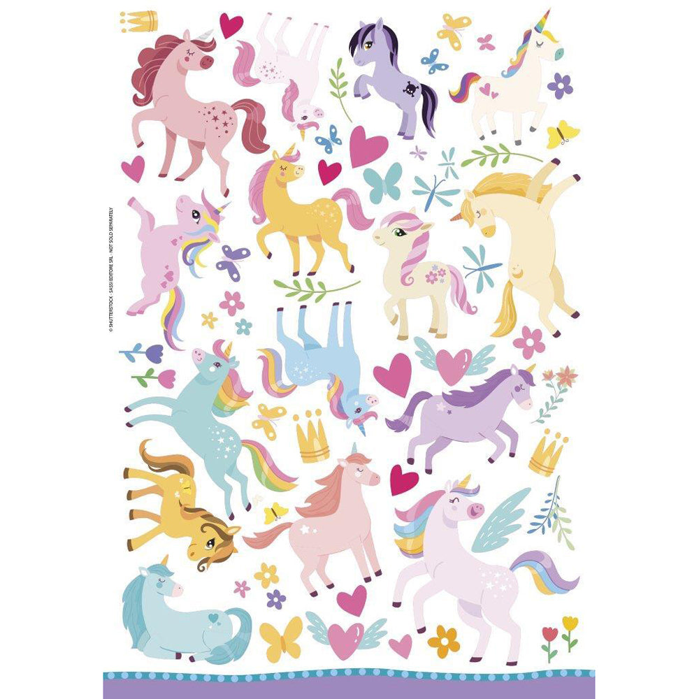 Sassi Arts & Crafts Kids/Children Sticker Activity/Colouring Book Unicorns 4y+