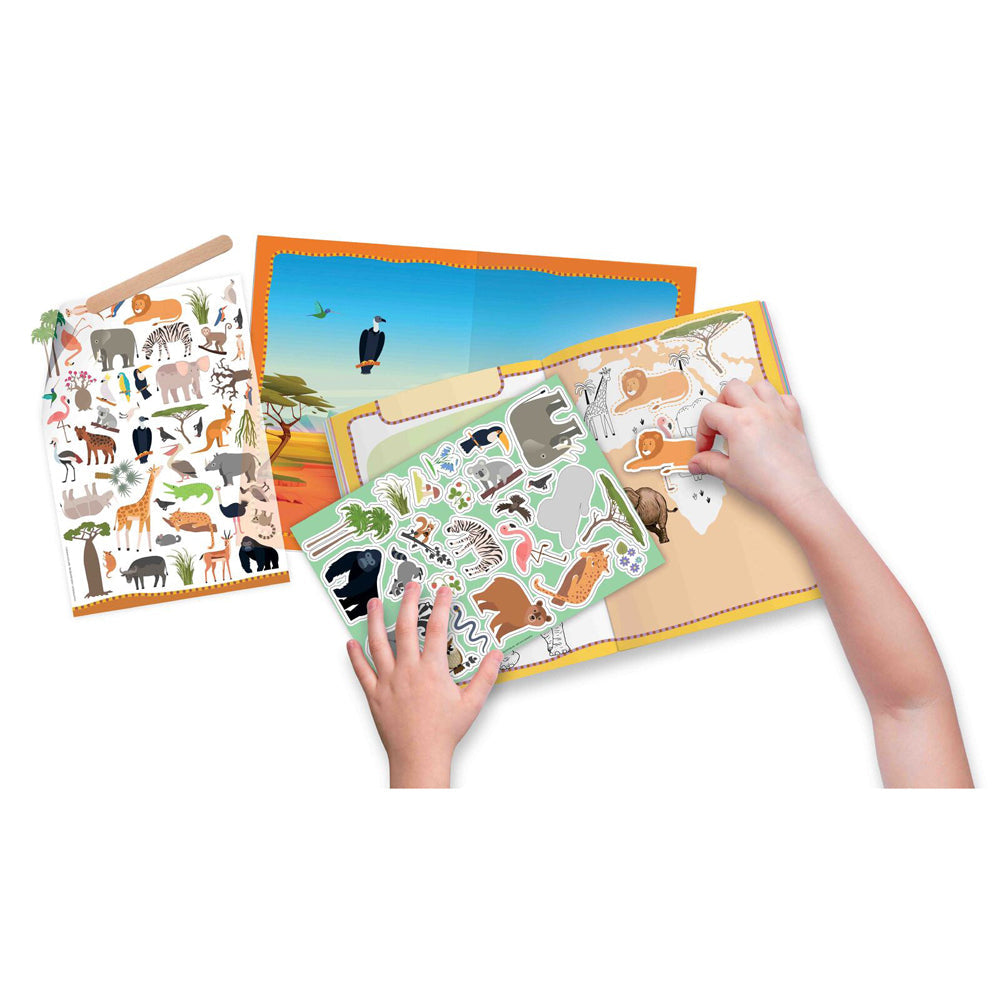 Sassi Arts & Crafts Kids/Children Sticker Activity/Colouring Book Animals 4y+ — image 2