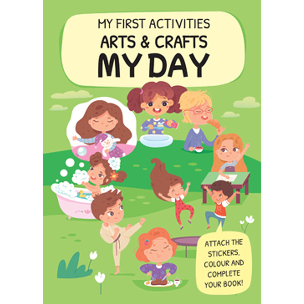Sassi Arts & Crafts Kids/Children Fun Sticker Activity/Colouring Book My Day 4y+ — image 2
