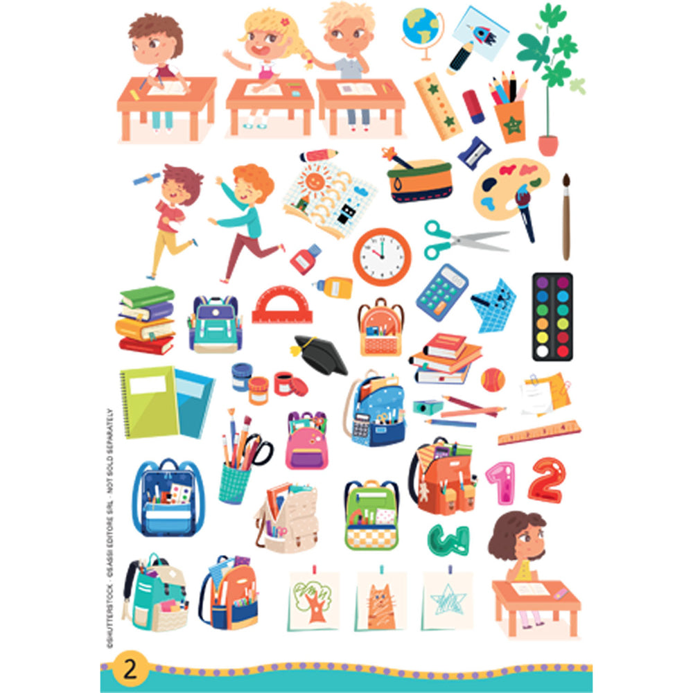 Sassi Arts & Crafts Kids/Children Fun Sticker Activity/Colouring Book My Day 4y+ — image 3