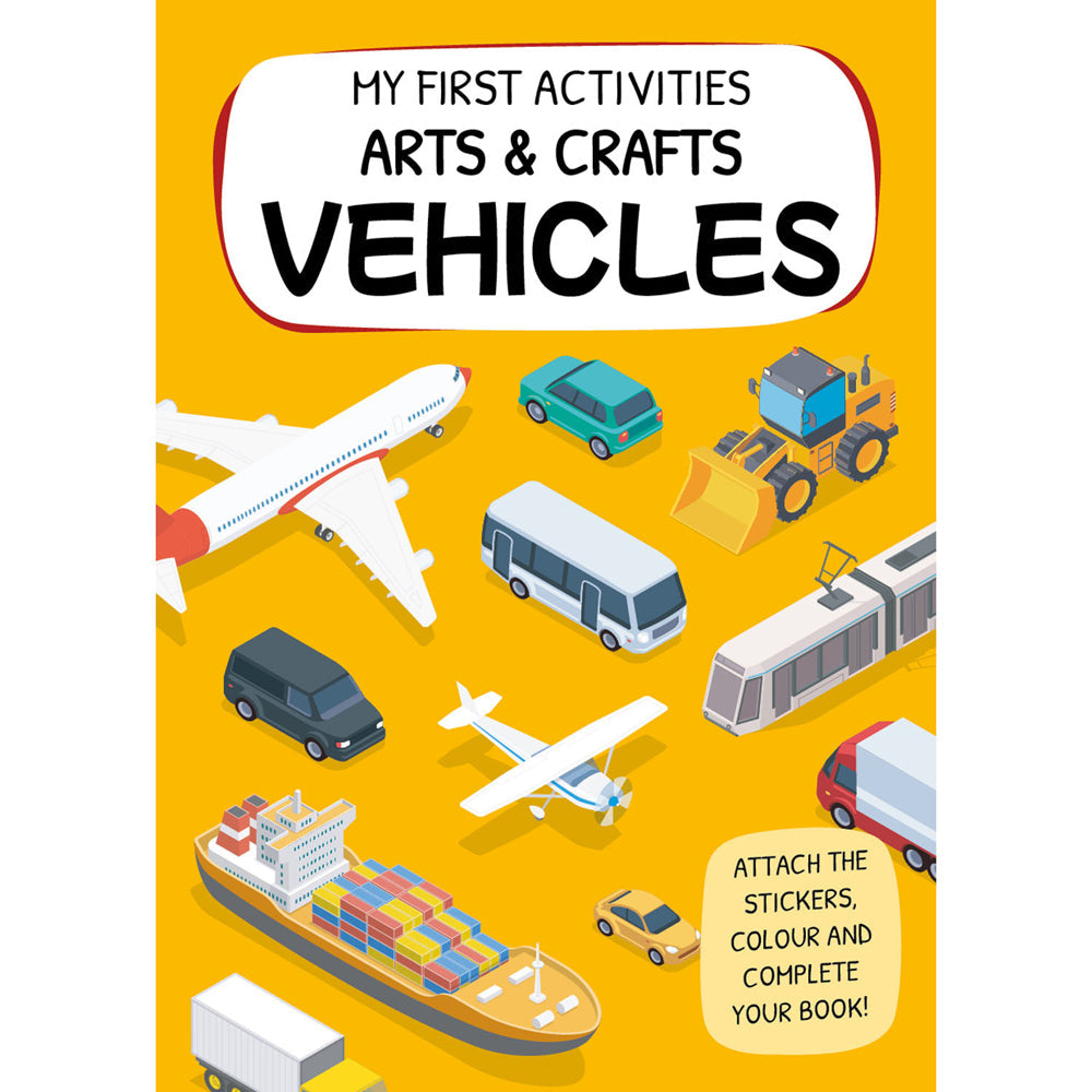 Sassi Arts & Crafts Kids/Children Sticker Activity/Colouring Book Vehicles 4y+ — image 2