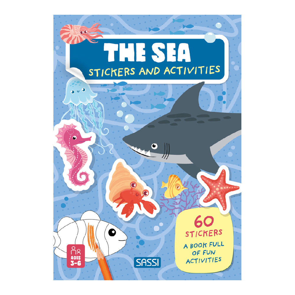 Sassi Stickers & Activities Book Kids/Children Learn Play Reading The Sea 3y+