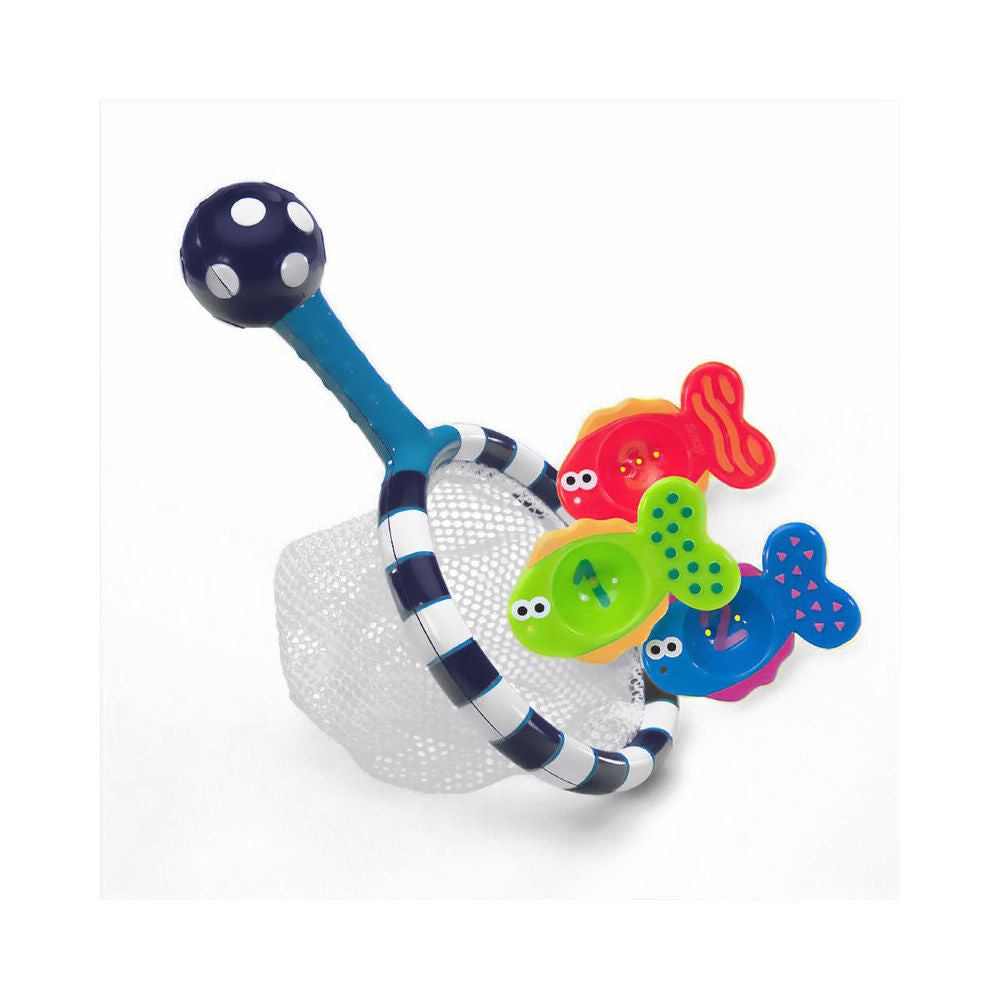 Sassy Baby Catch & Count Net w/ Fish Kids/Children Educational Play Toy 6m+