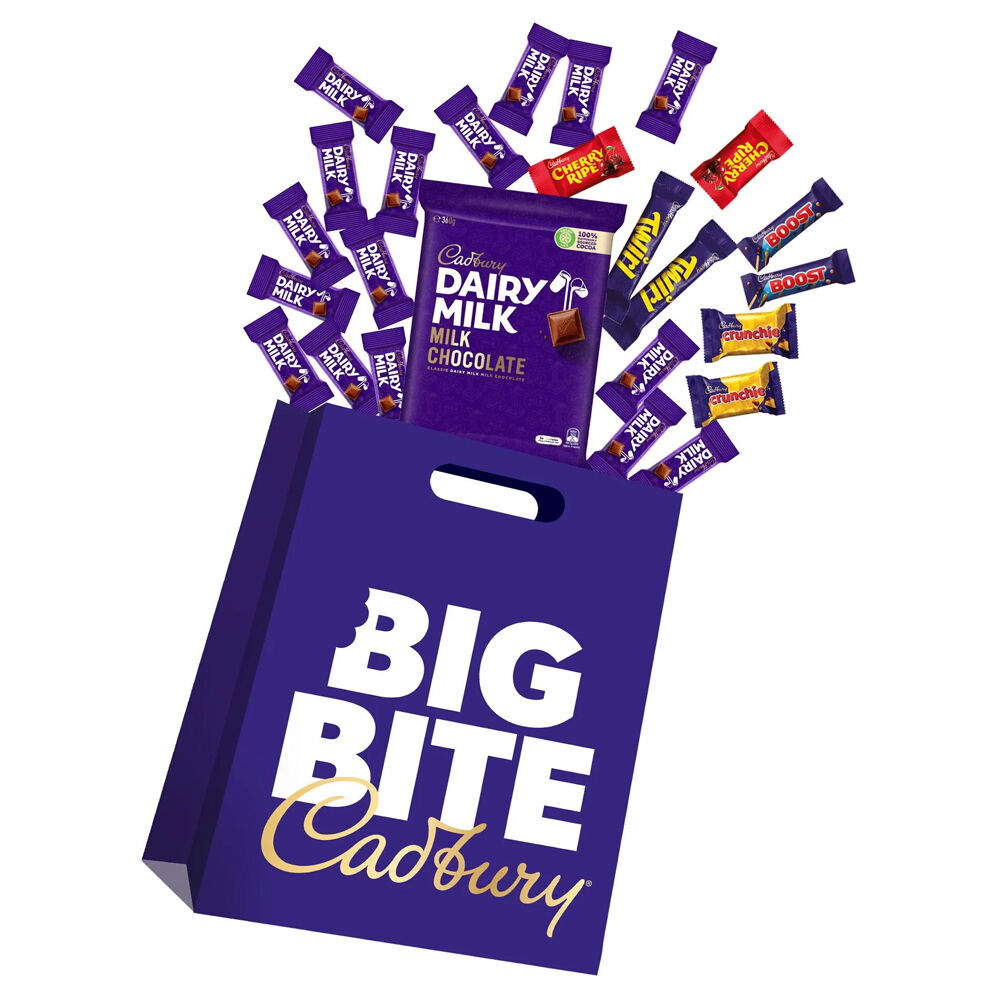 Cadbury Dairy Milk Big Bite Showbag Chocolate Mix Confectionery Sweets Snacks