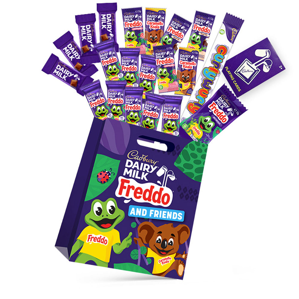 Cadbury Dairy Milk Freddo & Friends Showbag Confectionery Chocolate Snacks (20 Pieces)