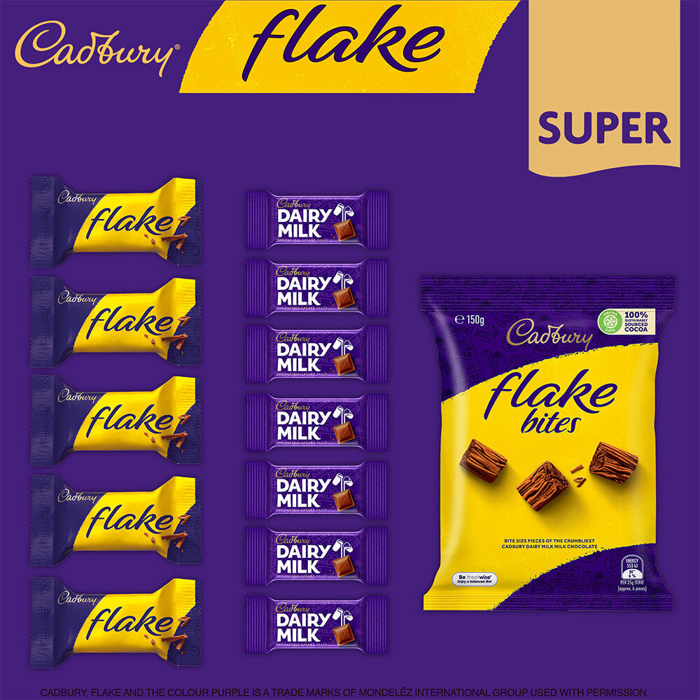 Cadbury Flake Dairy Milk Chocolate Jumbo Family Sweets Superbag Showbag — image 2