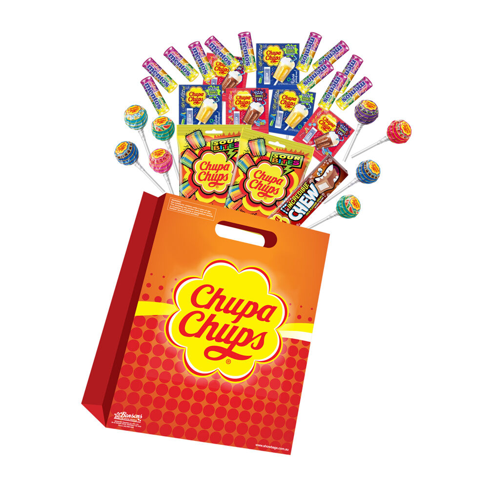 Chupa Chups Megabag B4 Kids/Children Lollipops Sweet Treats Confectionary Pack