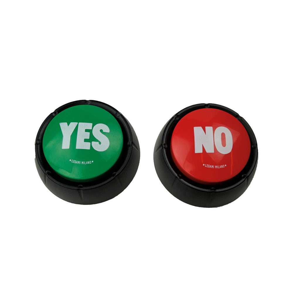 Legami Yes & No Sound Buttons Kids/Children Fun Party Activity Game Toy (2 Pieces) — image 3