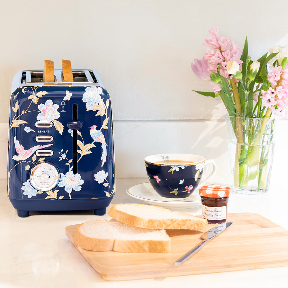 Laura Ashley Elveden 24cm Electric 2-Slice Bread Toaster 925W Food/Kitchen Blue — image 6