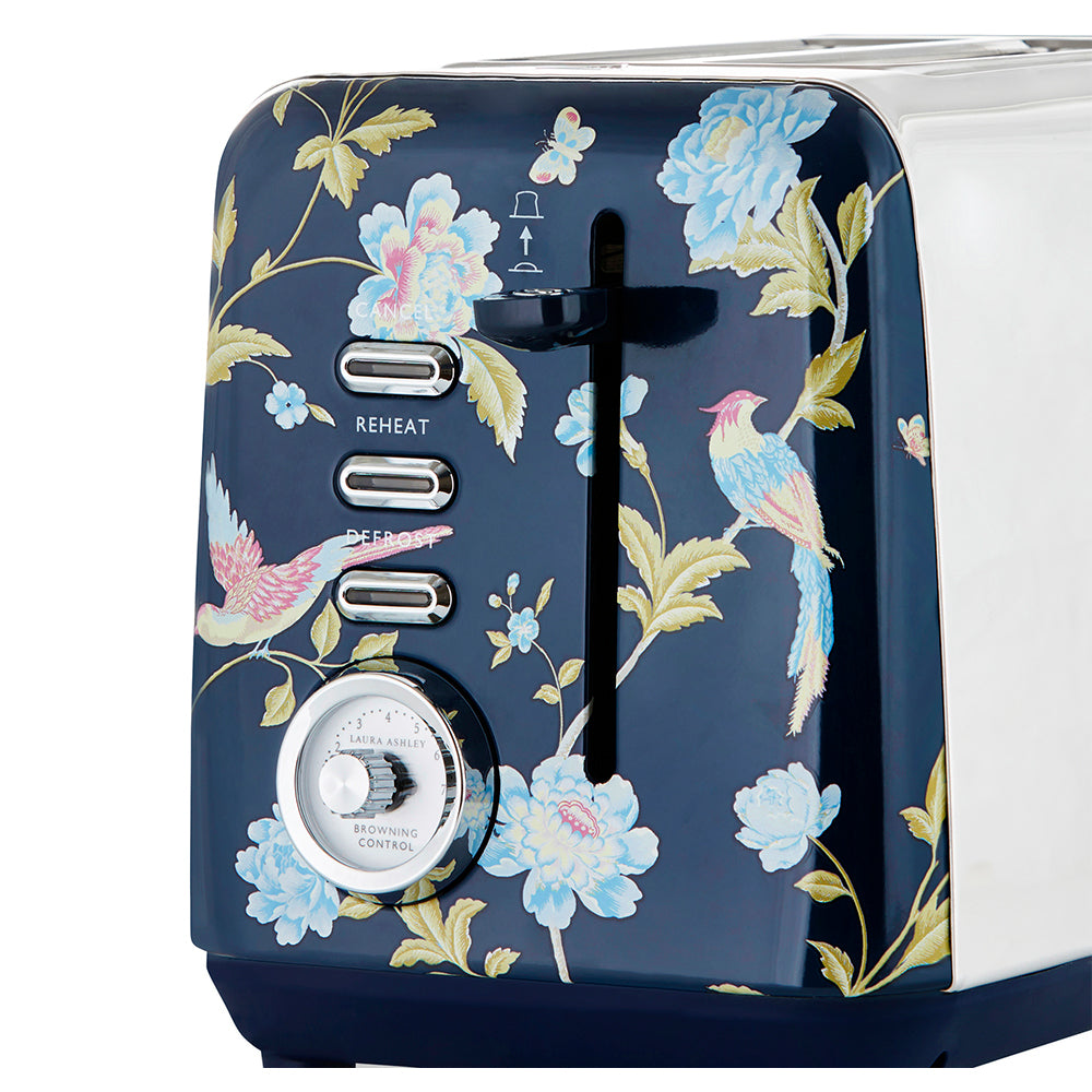 Laura Ashley Elveden 24cm Electric 2-Slice Bread Toaster 925W Food/Kitchen Blue — image 3