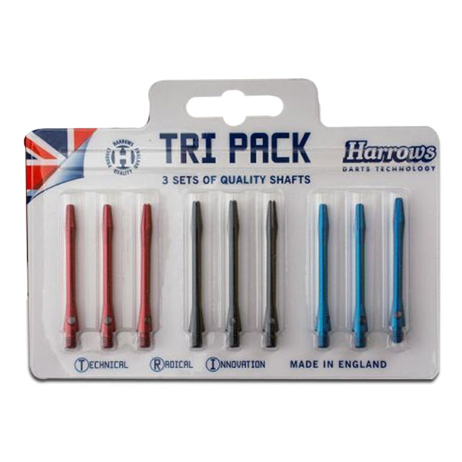 Harrows Anodised Aluminium 20cm Shafts Dart Stems Accessory/Replacement (3 Pieces)