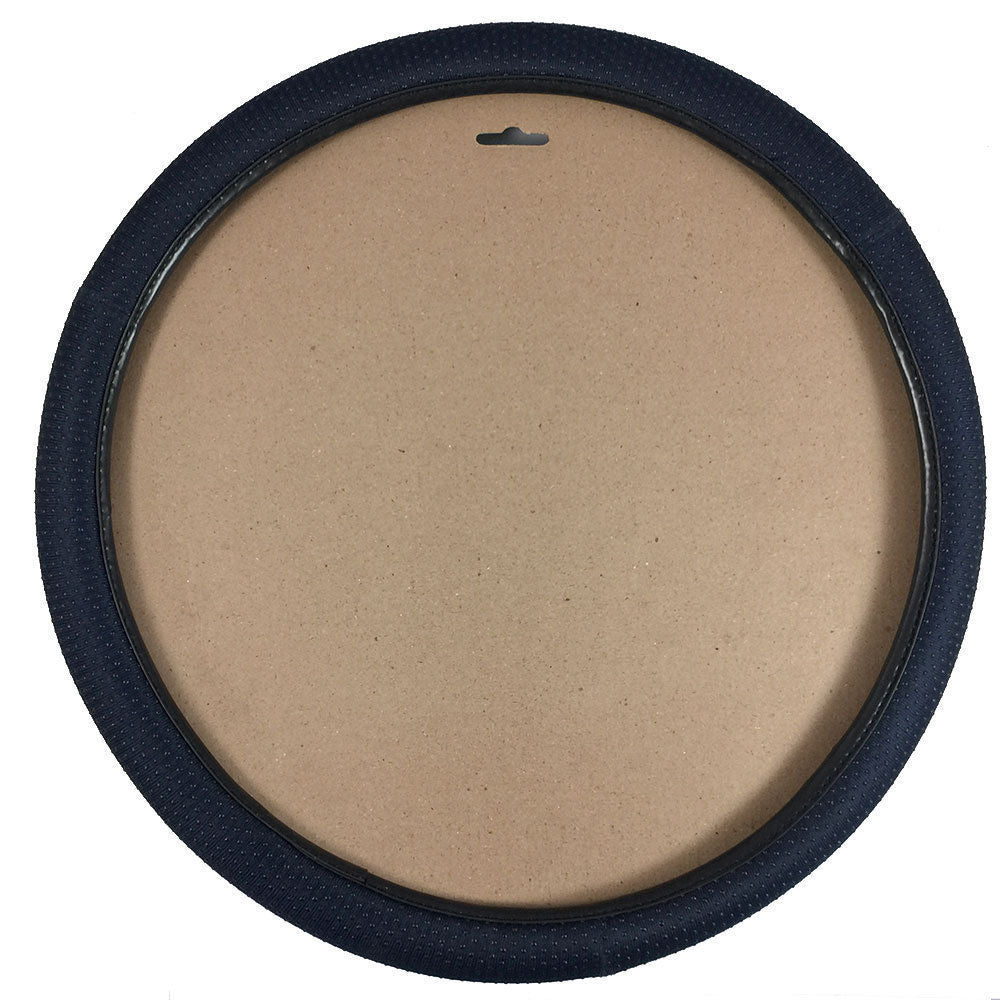 Generic Universal Car Steering Wheel Cover Pimple Grip 370-390mm Medium Dark Blue — image 3