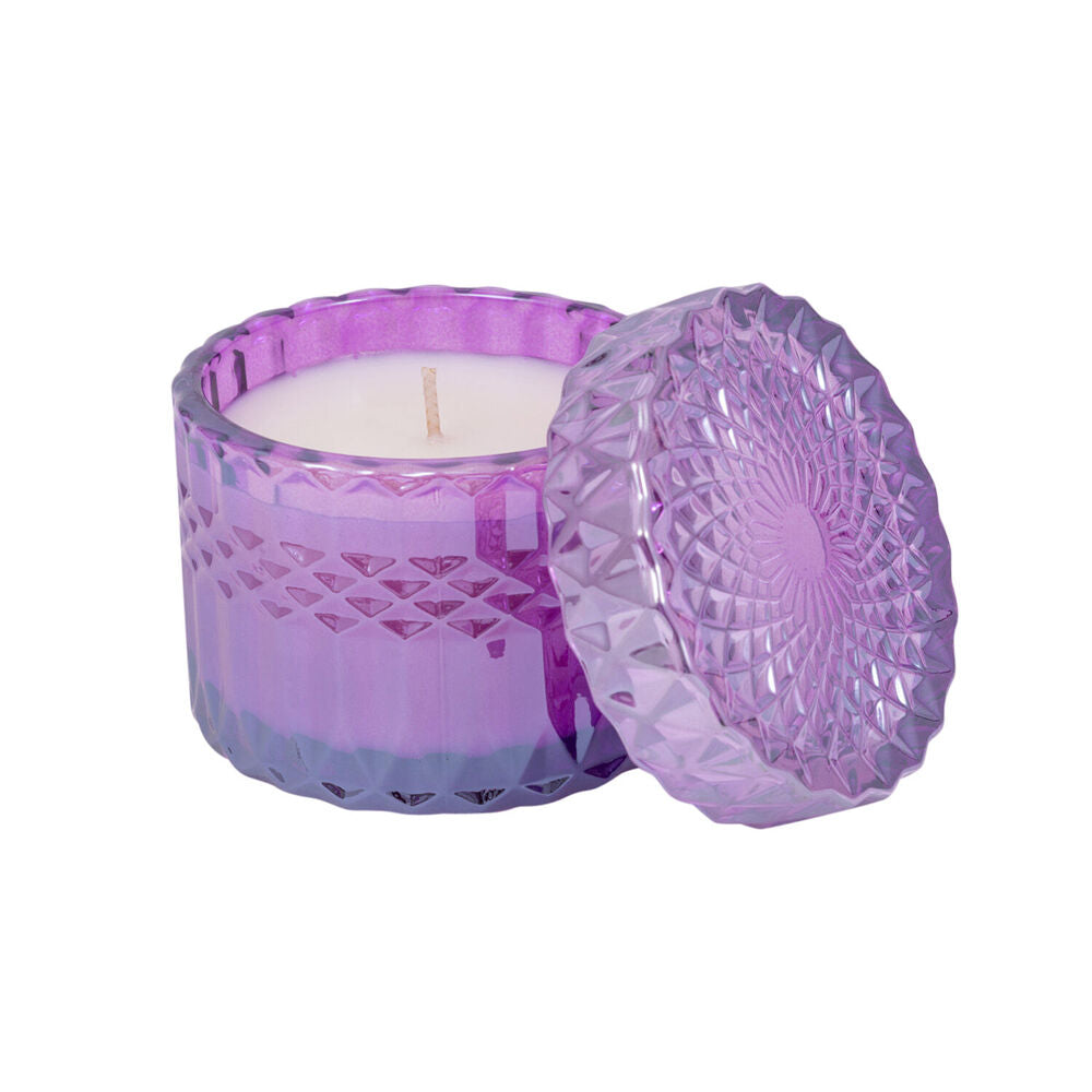 The Soi CO Spa Holiday Petite Shimmer Home Fragrance Candle 8oz 9x9cm Purple
