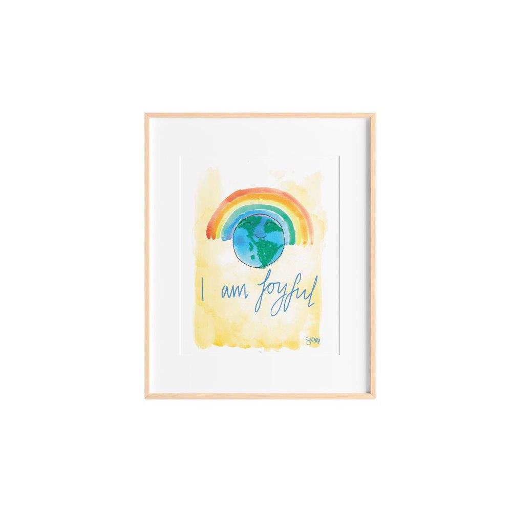 Sunchild I am Joyful Art Print Kids Home/Room Indoor Decorative Display A5
