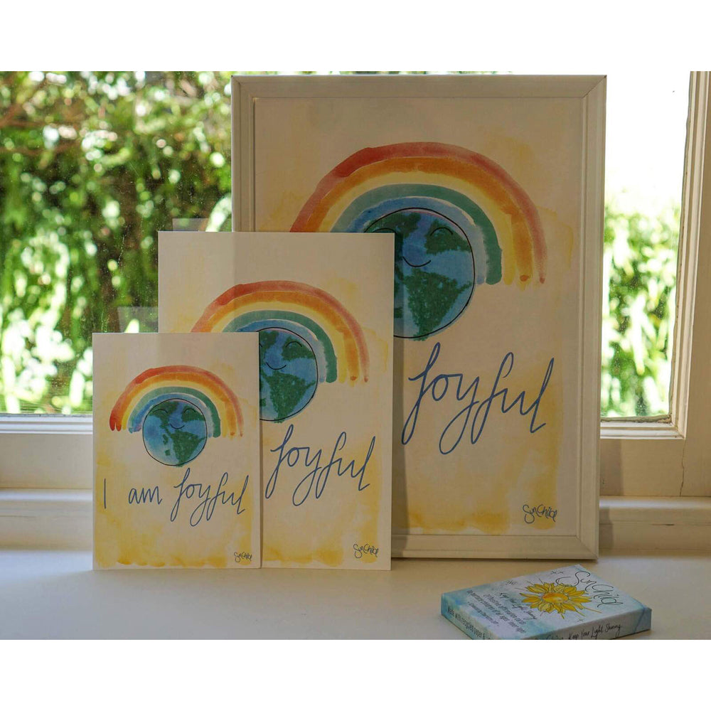 Sunchild I am Joyful Art Print Kids Home/Room Indoor Decorative Display A5 — image 2