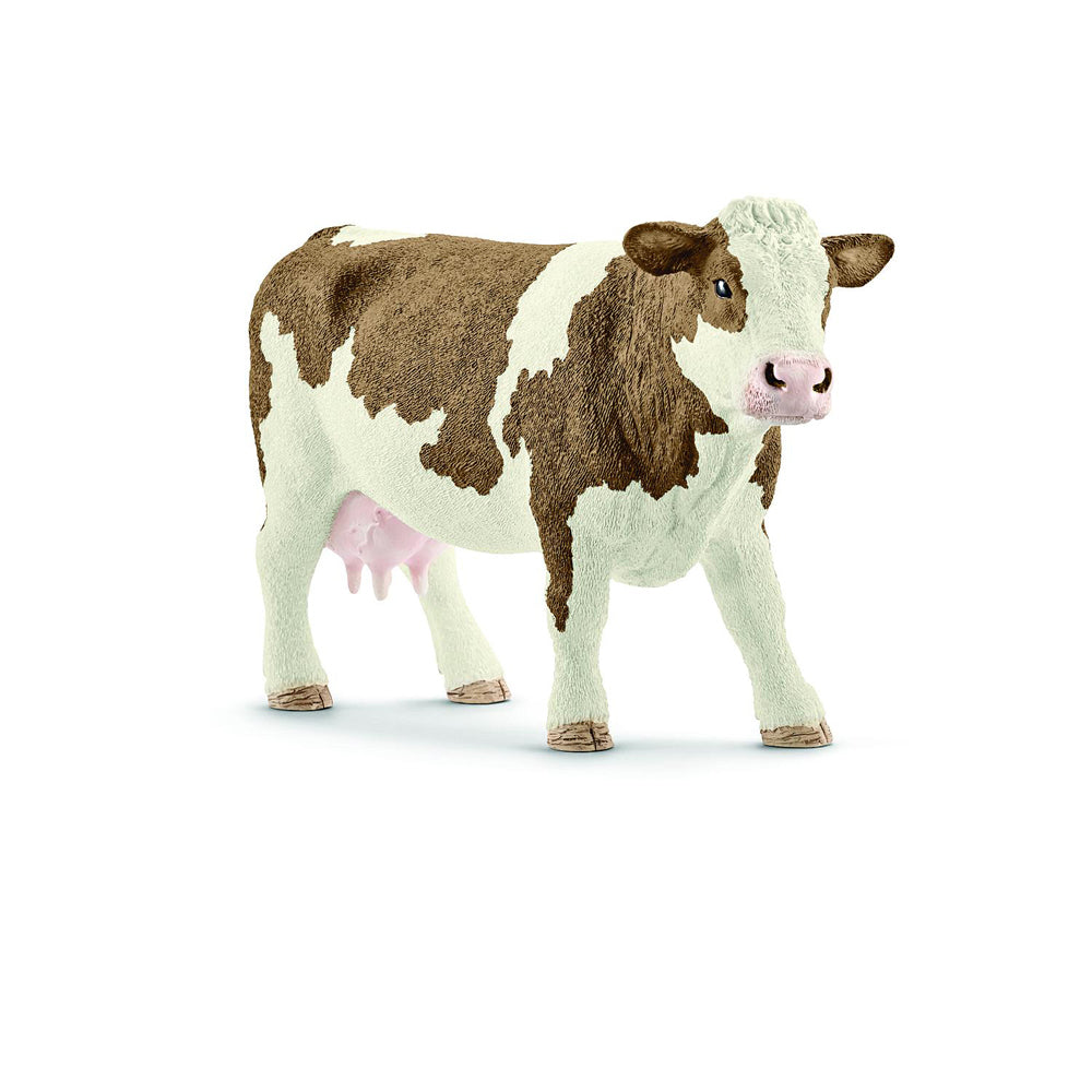 Schleich 5.1'' Simmental Cow Animal Action Figure Kids/Children Play Toy 3-8y