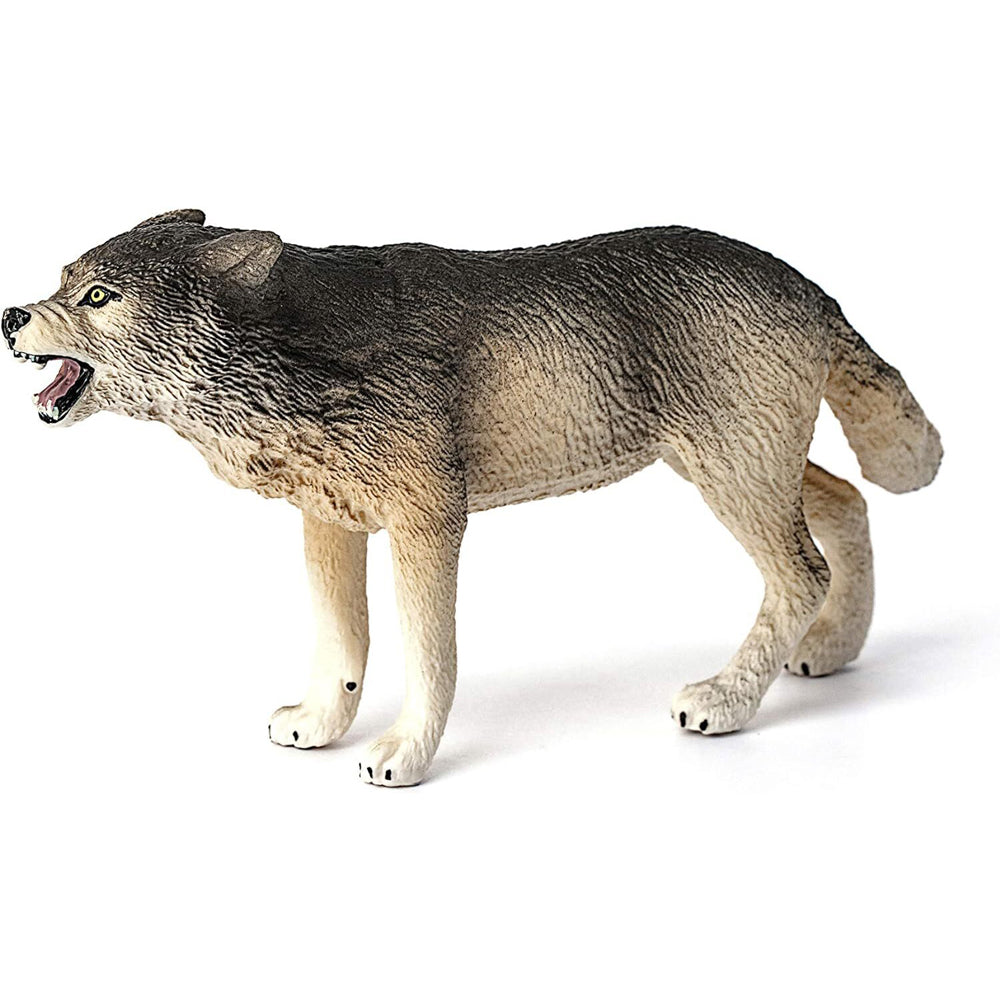Schleich 4.1'' Wolf Wildlife Animal Action Figure Kids/Children Play Toy 3-8y