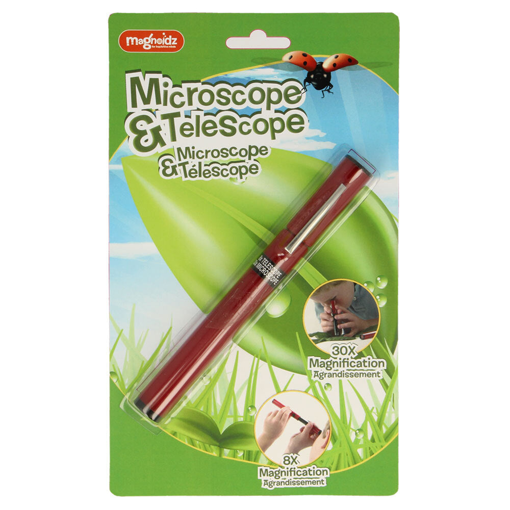Magnoidz Microscope & Telescope 25cm Science Fun Hunting Outdoor Toys 3y+ Kids — image 2