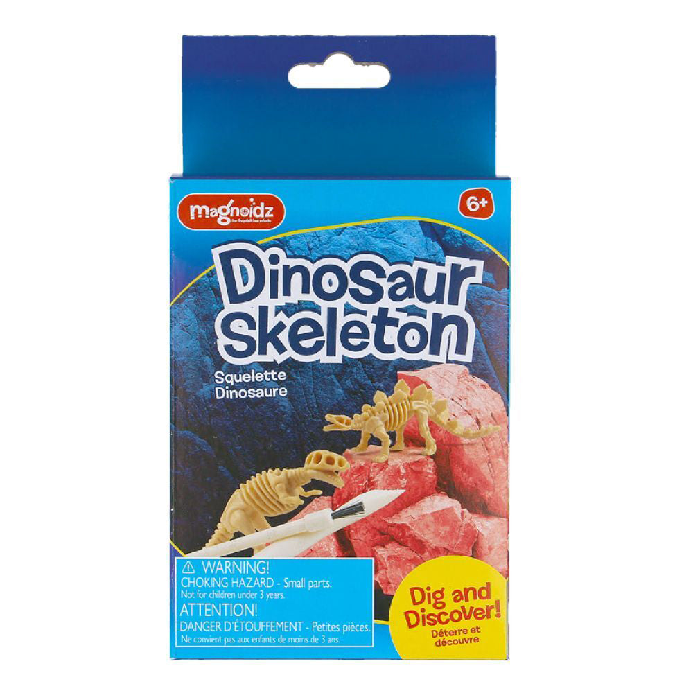 Magnoidz 16cm Dig & Discover Dinosaur Skeleton Kit Kids Fun Educational Toy 6y+
