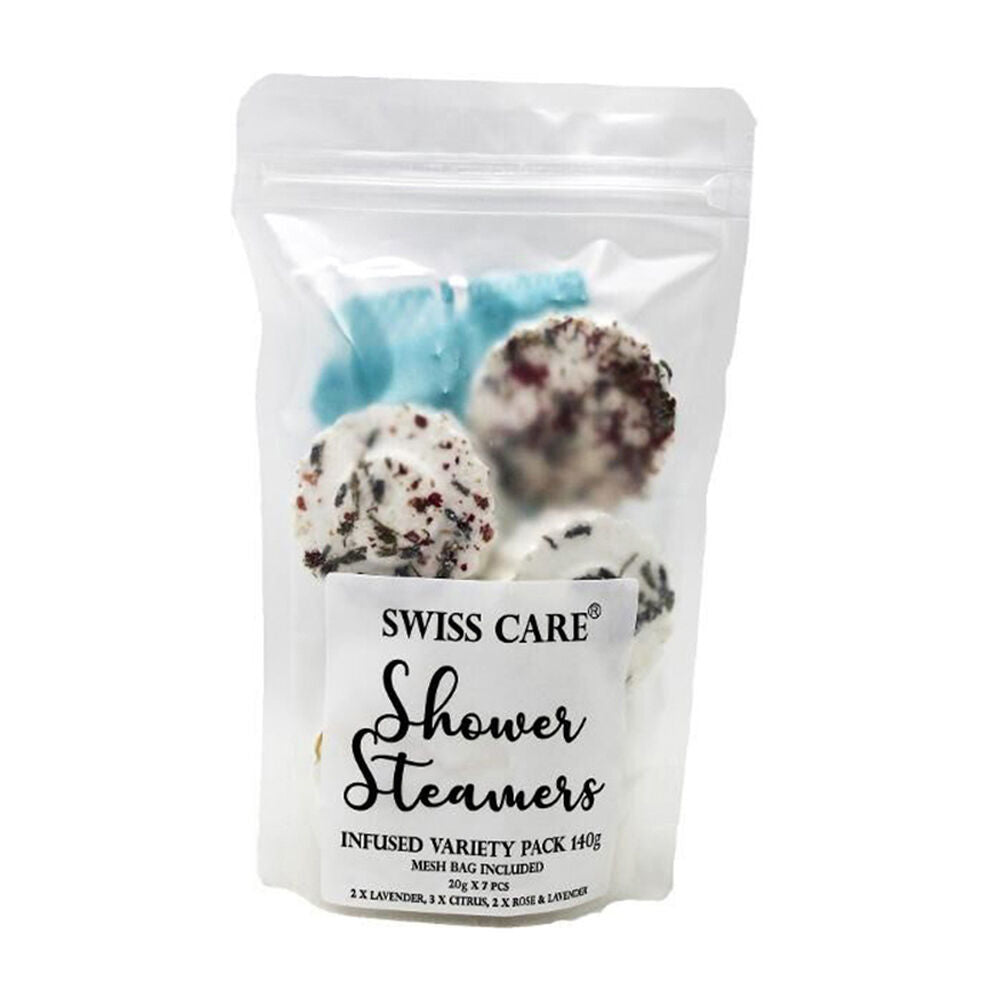 Swisscare 140g w/ Mesh Bag Shower Steamers Infused Variety Pack Assorted