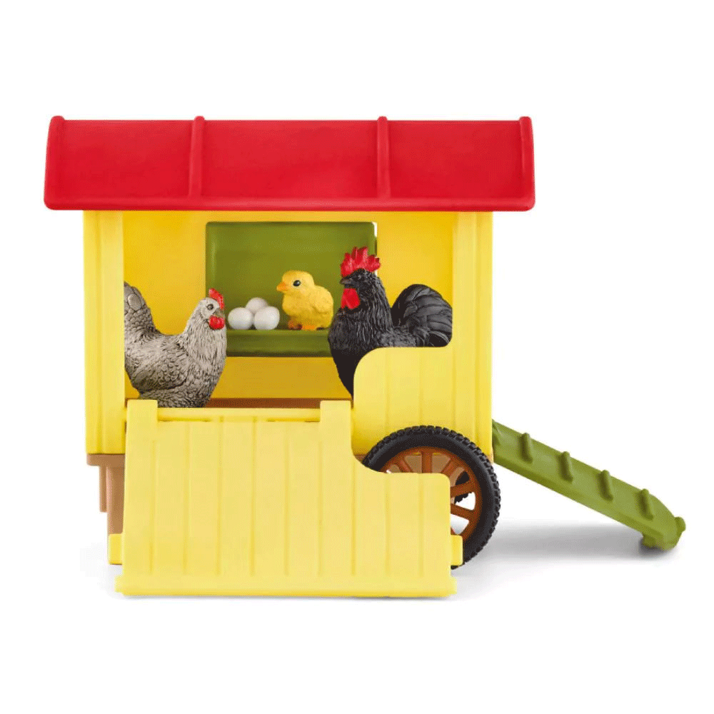 Schleich Mobile Chicken Coop Animal Action Figure Kids Toy Play Set 3-8y (5 Pieces) — image 2