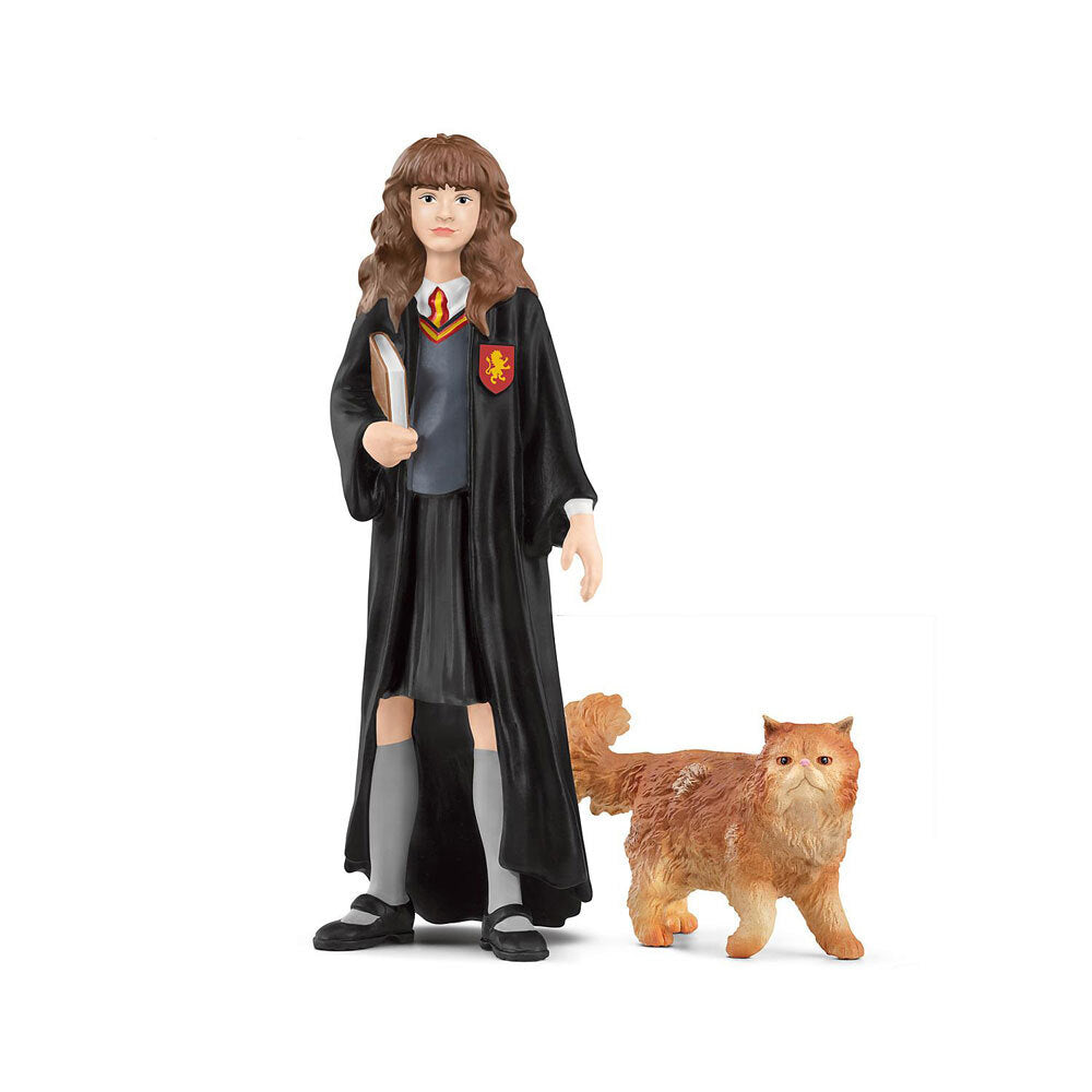 Schleich Wizarding World 3.9'' Hermione & Crookshanks Figure Kids Toy 6-12y (2 Pieces)