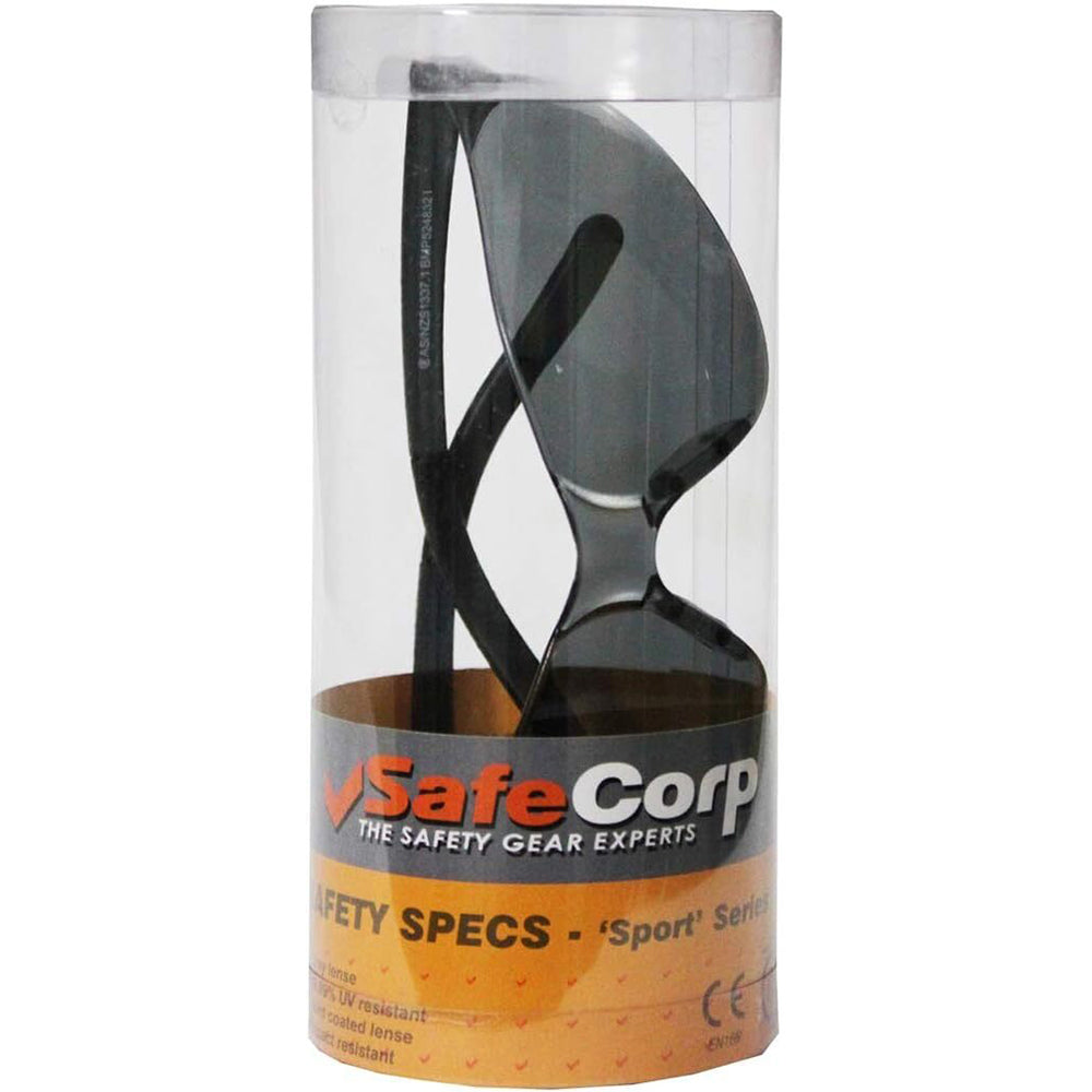 Safecorp PPE Safety PPE Safety Specs/Glasses/Glasses 'Sports' Series Grey (3 Pack) — image 2