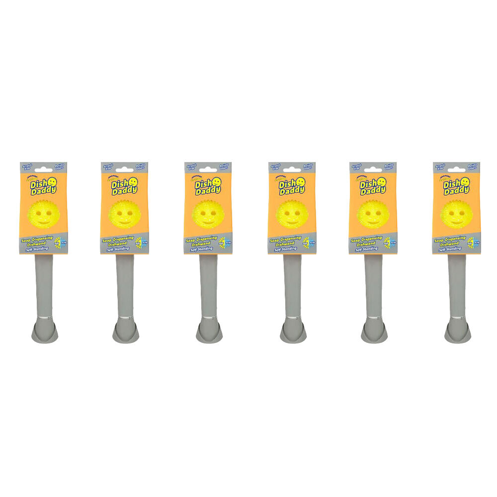 Scrub Daddy Dish Daddy Silver Sponge Holder Kitchen Counter Sink Storage (6 Pack)