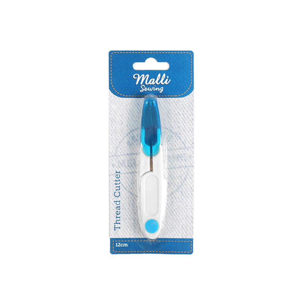 Malli Sewing Thread Cutter/Snipper w/ Cap Compact Trimmer 12x12cm Blue/White
