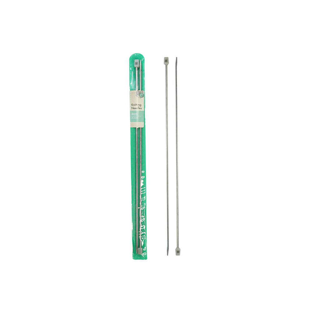 Malli 35cm Art And Craft Stainless Steel 4mm Knitting/Crochet Needles - Grey — image 2