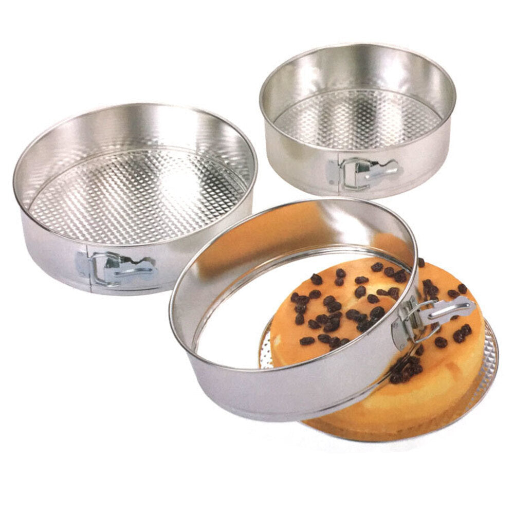 Generic Springform Round Cake Mold Pan Baking Bakeware Mould Set w/ Removable Base (3 Pack)