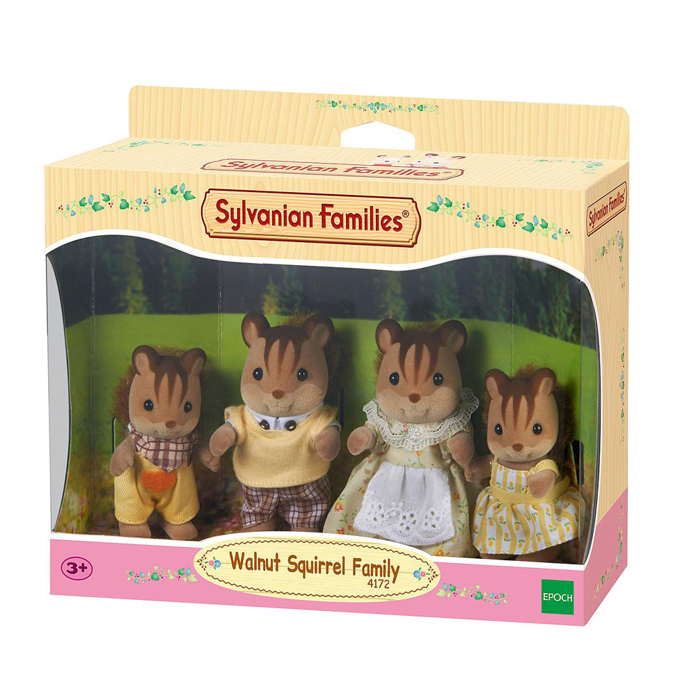 Sylvanian Families Walnut Squirrel Family Kids Miniature Collectible Toy 3y+ (4 Pieces) — image 2
