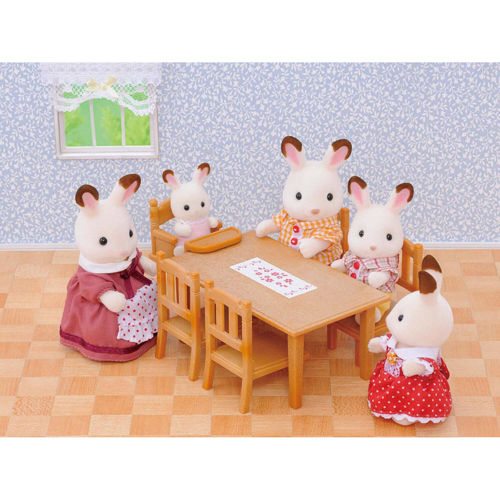 Sylvanian Families Family Table & Chairs Furniture Play Toy Set Kids 3+ (6 Pieces) — image 2