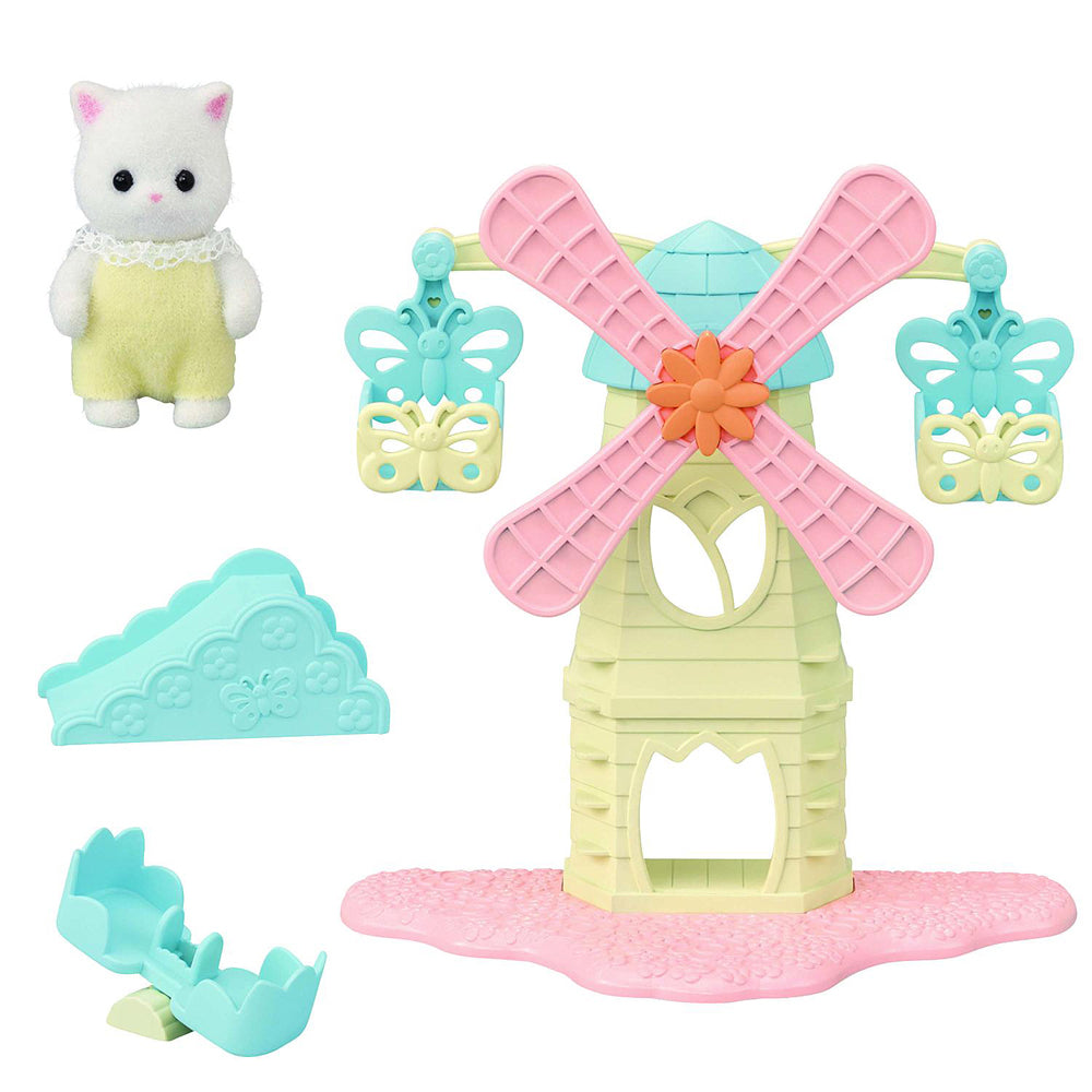 Sylvanian Families Baby Windmill Park Kids Miniature Figure Toy Set 3y+ (4 Pieces)