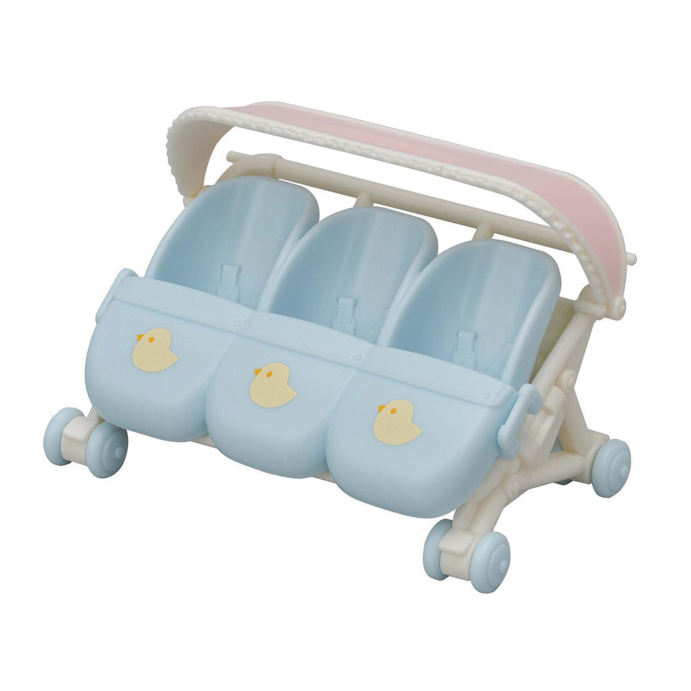 Sylvanian Families Triplets Stroller Dollhouse Accessory Kids Play Toy 3+ (4 Pieces) — image 2