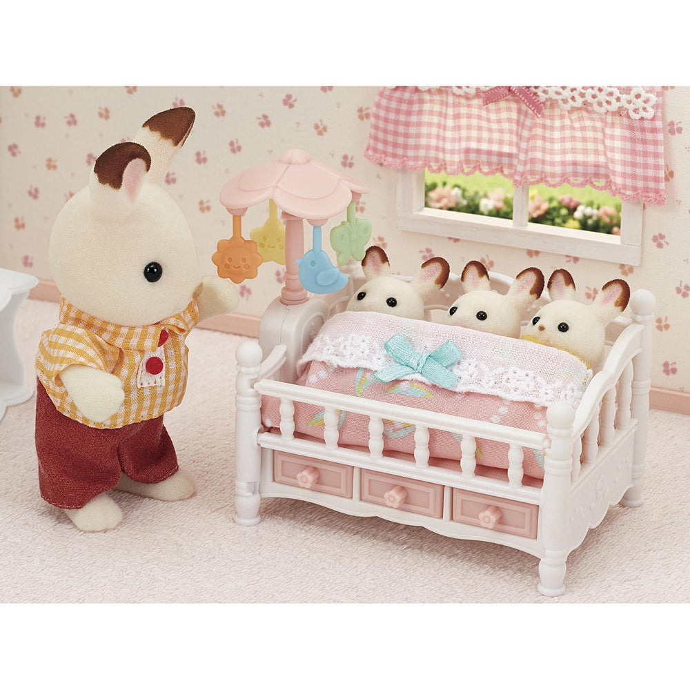 Sylvanian Families Crib w/ Mobile Kids Dollhouse/Miniature Furniture Toy 3+ (11 Pieces) — image 3