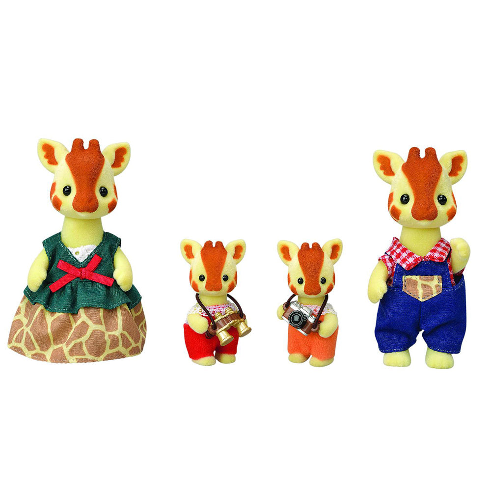Sylvanian Families Giraffe Family Kids Collectible Animal Figure Toy 3y+ (4 Pieces)