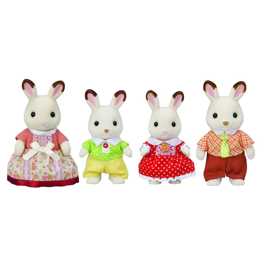 Sylvanian Families Chocolate Rabbit Family Kids/Child Miniature Toy Set 3y+ (4 Pieces)