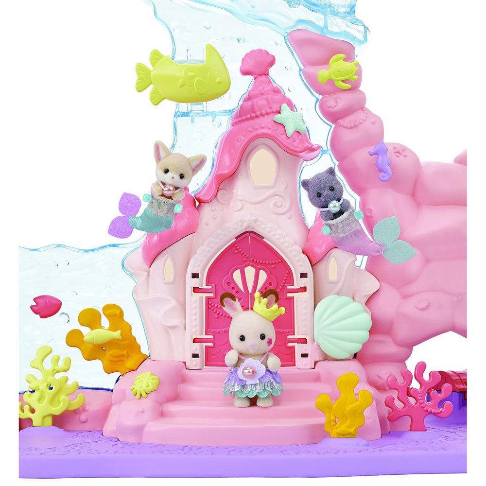 Sylvanian Families Baby Mermaid Castle Kids Miniature Doll Figure Toy Set 3y+