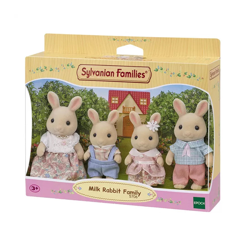 Sylvanian Families Milk Rabbit Family Kids/Children Miniature Figure Toy 3y+ (4 Pieces) — image 2