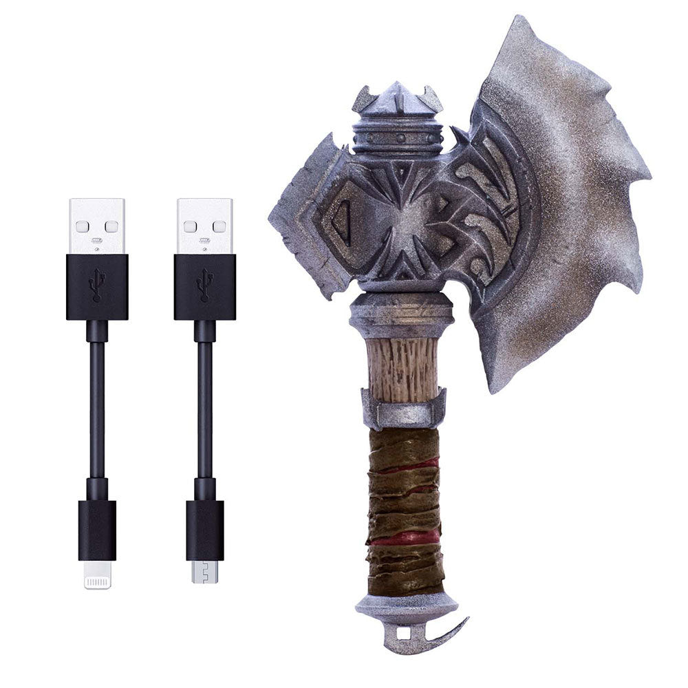 Swordfish World Of Warcraft Durotan's Axe Charging Lightning MFI-Certified/Micro USB Cable