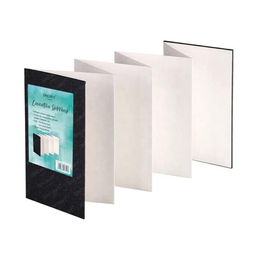 Sinoart Concertina Heavyweight All-Media Sketchbook 300gsm 104x19cm