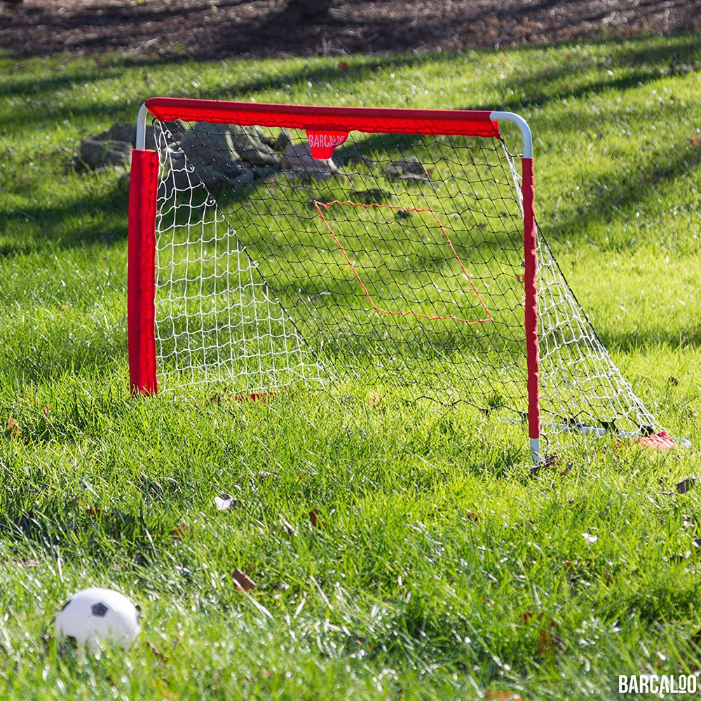 Barcaloo Hybrid Portable Kids Toy Soccer Goal Set w/Hockey Sticks/Balls 3y+ — image 3