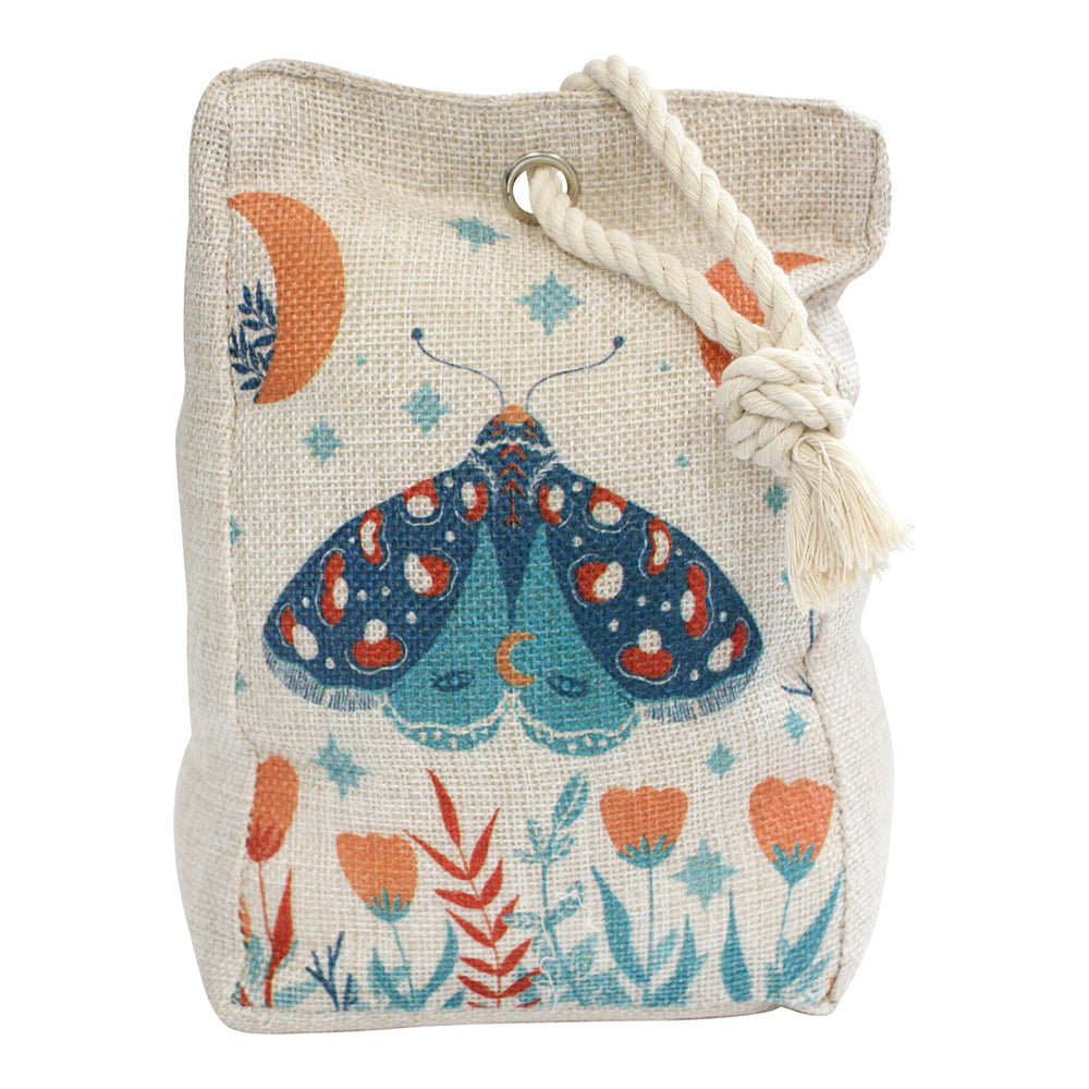 LVD Vintage Moth 19cm Doorstop Home/Office Room Weighted Heavy Door Stopper Beige