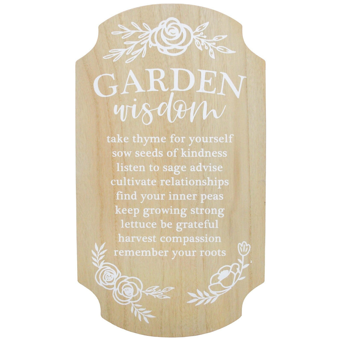 LVD 50cm MDF Garden Sign Wall/Door Hanging Home/Room Decorative Plaque Display